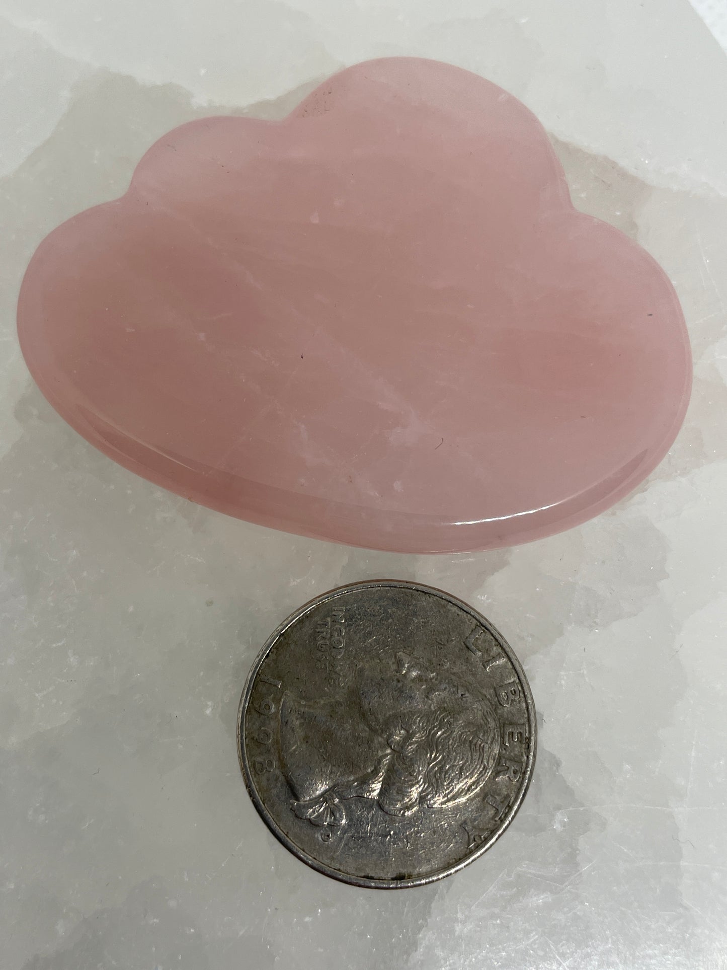 Mini Rose Quartz Cloud Guasha