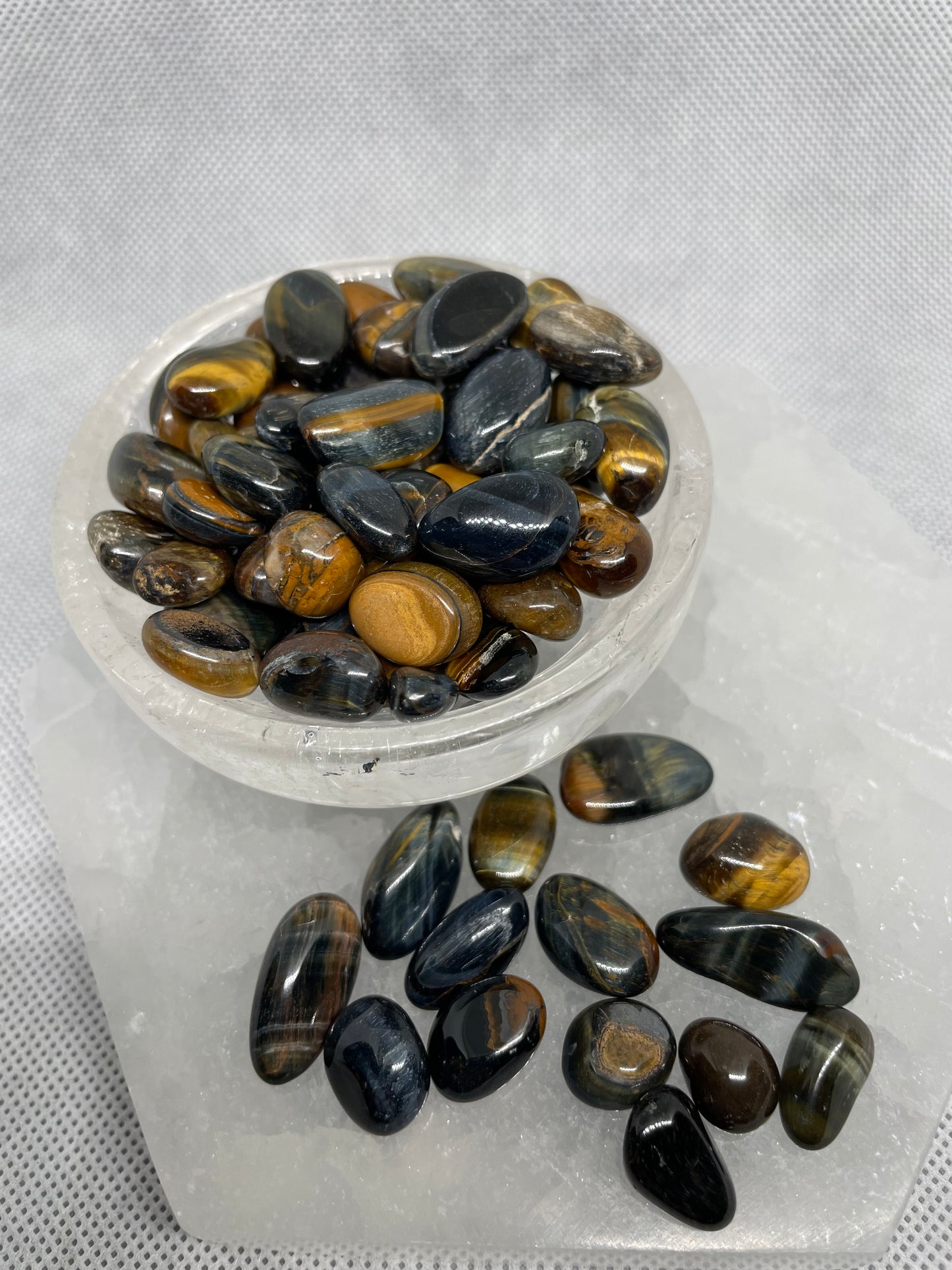 Blue Tigers Eye Mini Tumble