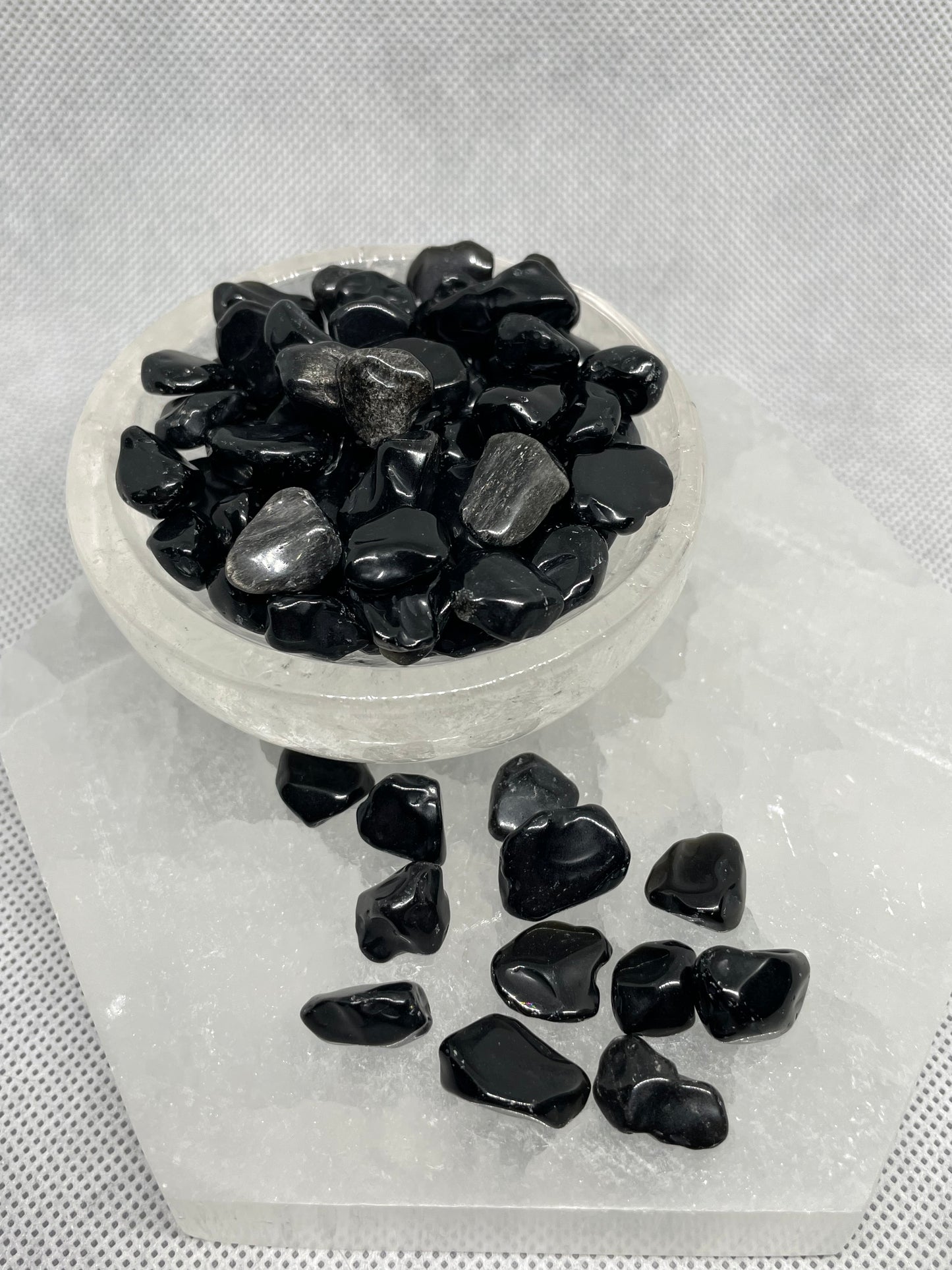 Silver Sheen Obsidian Mini Tumble