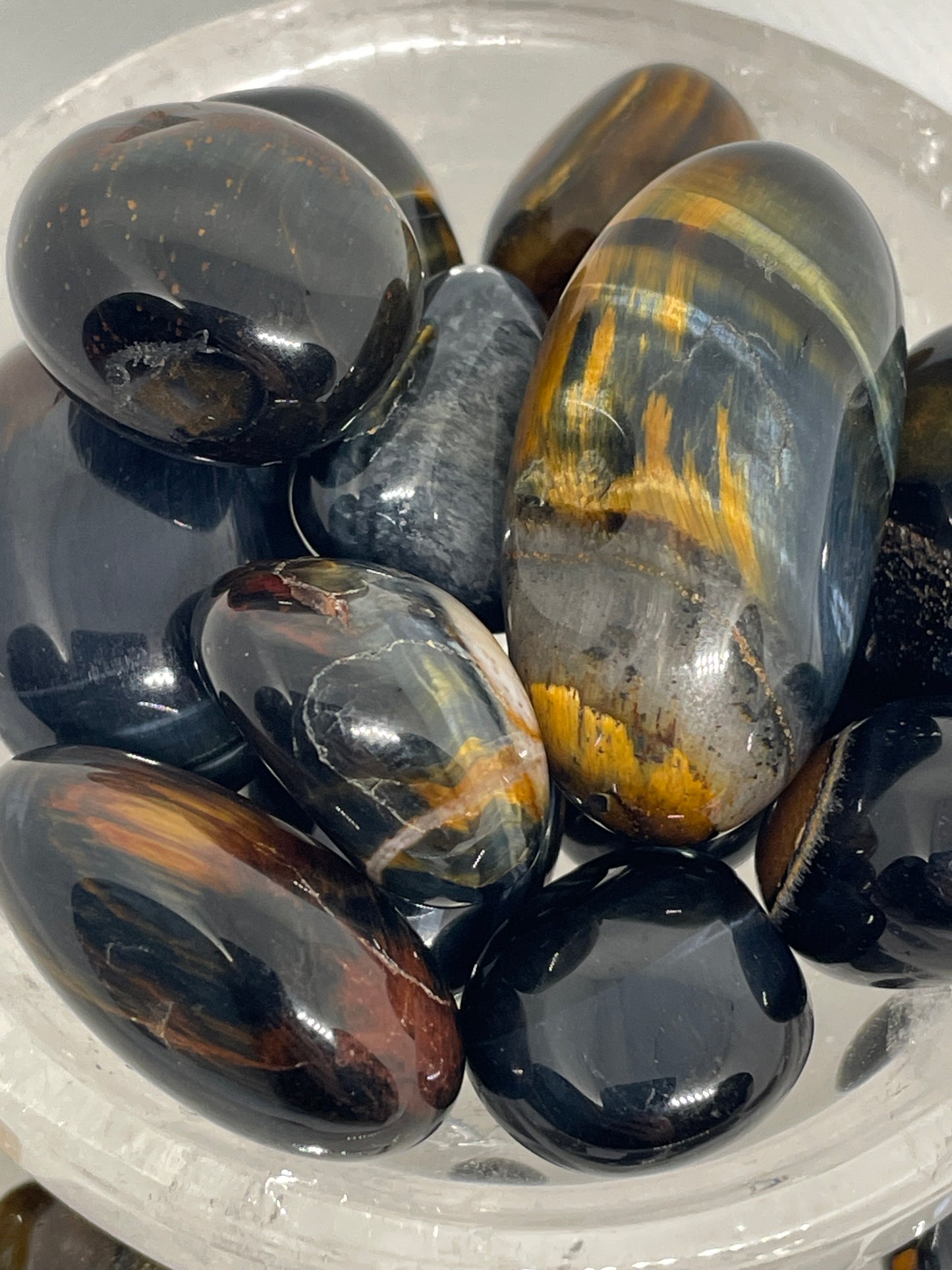 Blue Tigers Eye Tumble