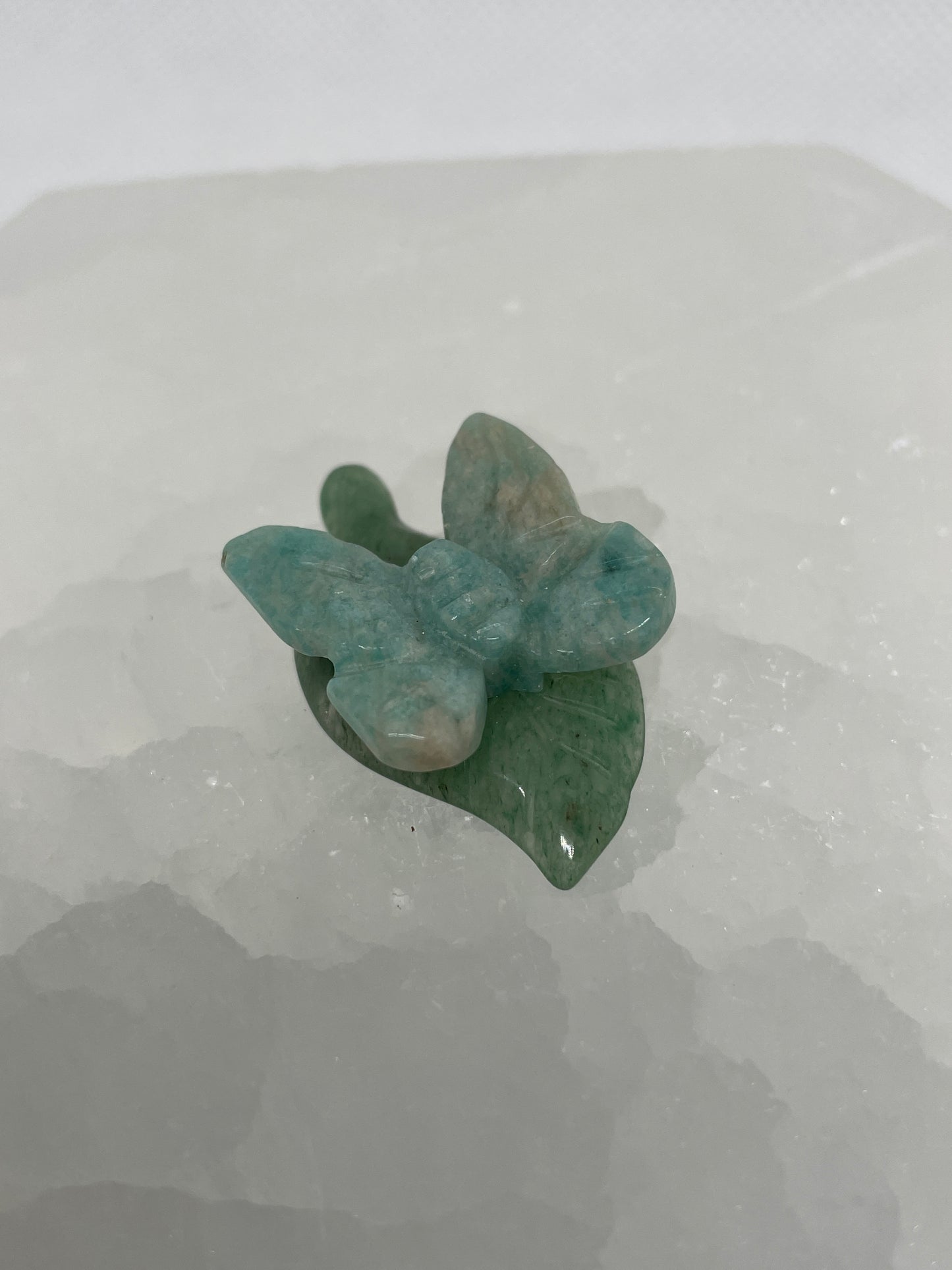 Amazonite Butterfly on Leaf Mini