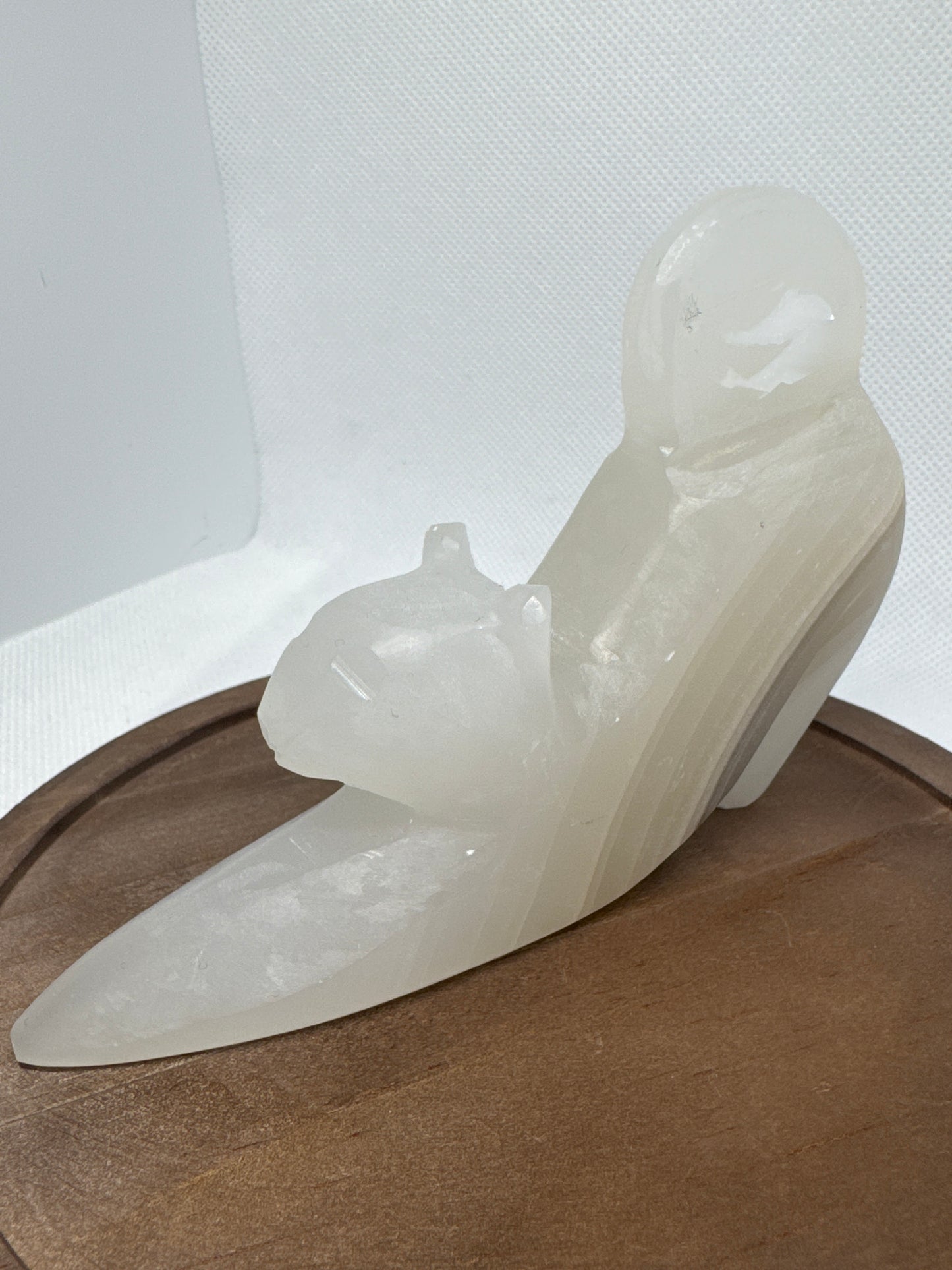 Gray Onyx Stretching Cat (Intuitively Chosen)