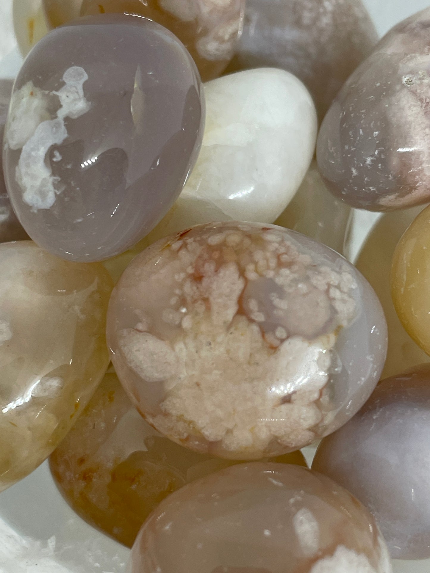 Flower Agate Tumble