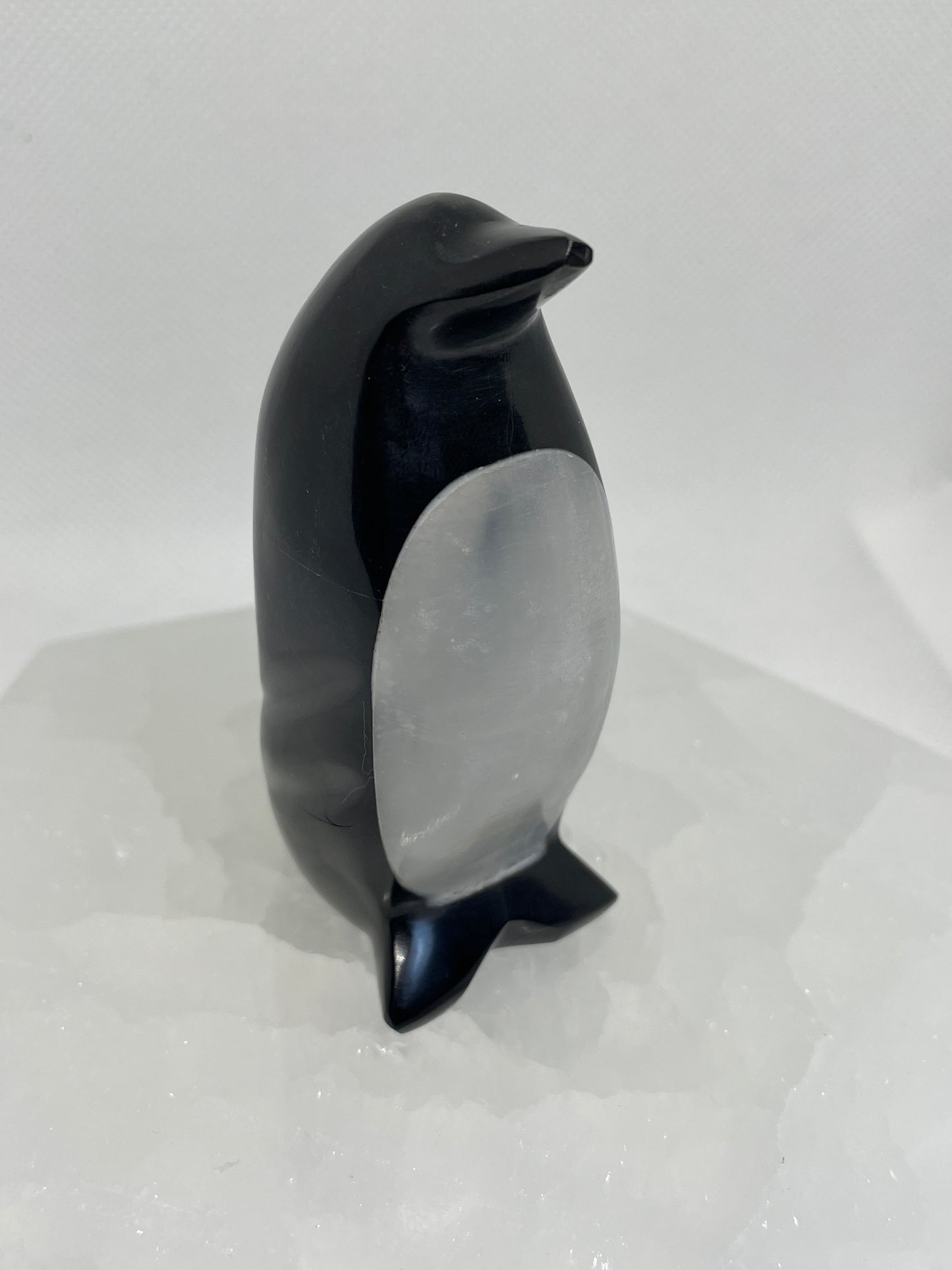 Polished Black Onyx x White Onyx Penguin(small)
