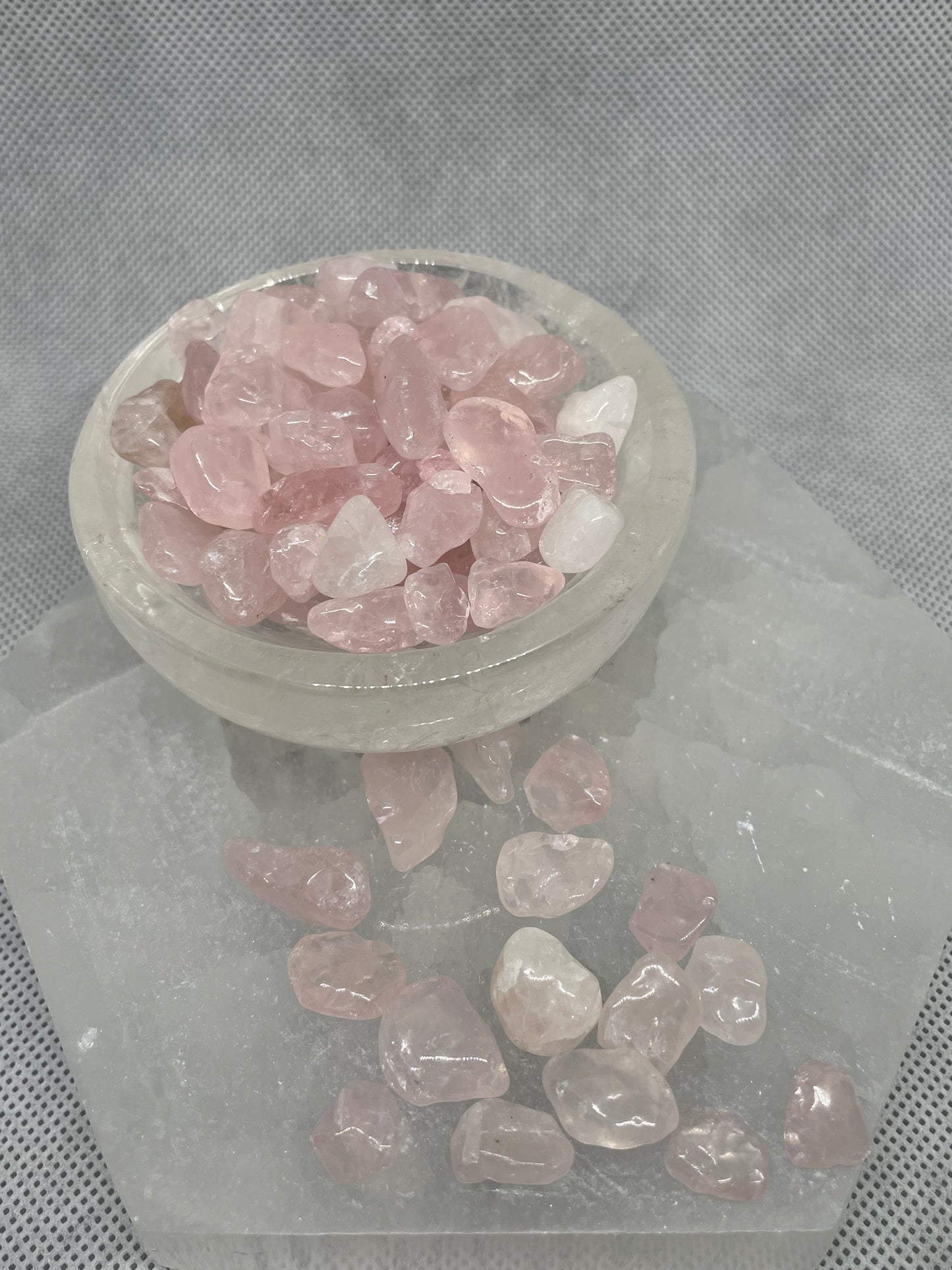 Rose Quartz Rough Mini Tumble