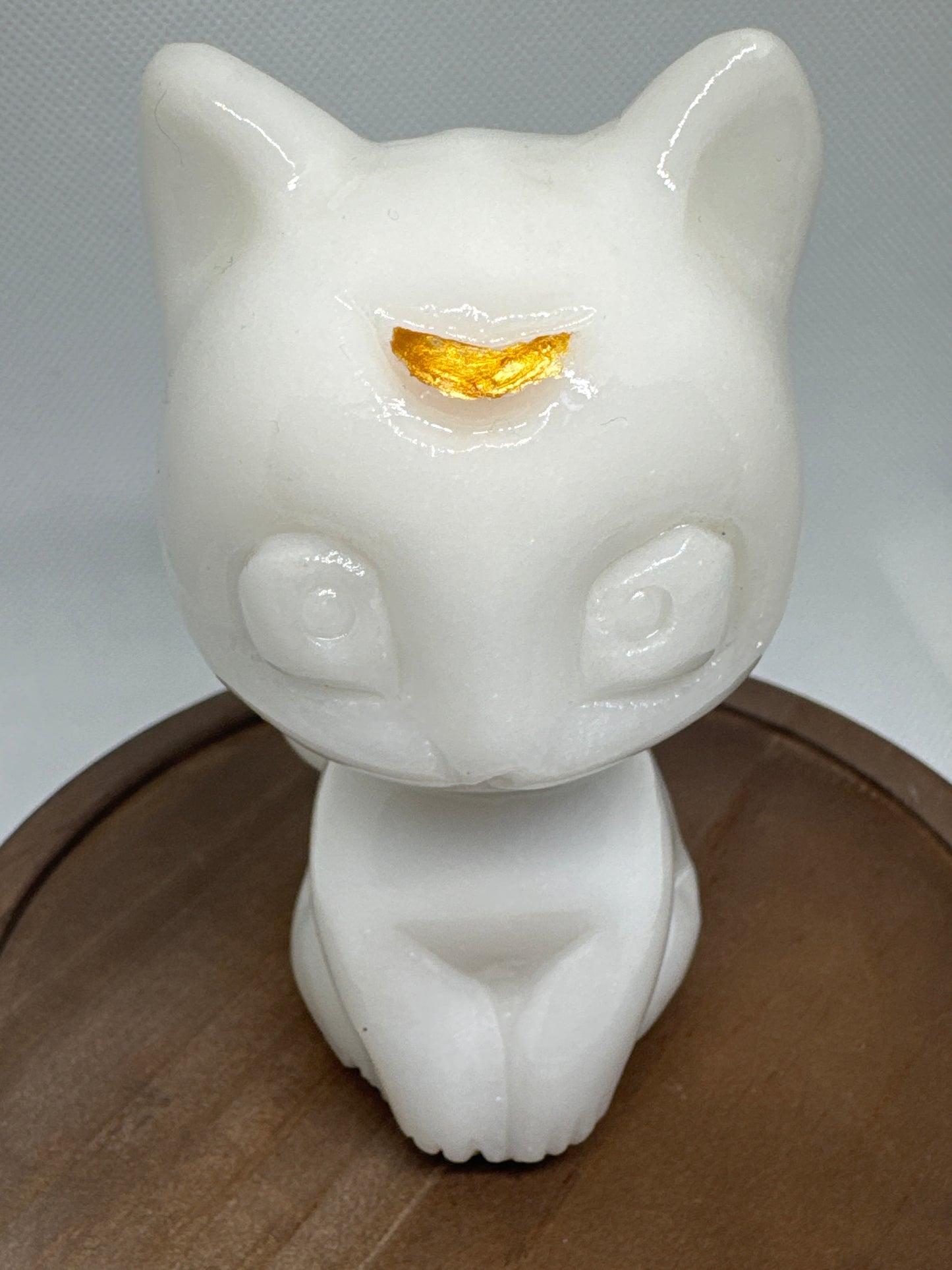White Jade Moon Phase Cat
