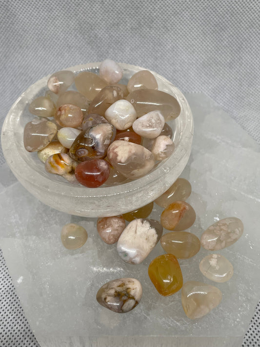 Flower Agate mini tumbles