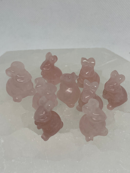 Rose Quartz Bunny Mini