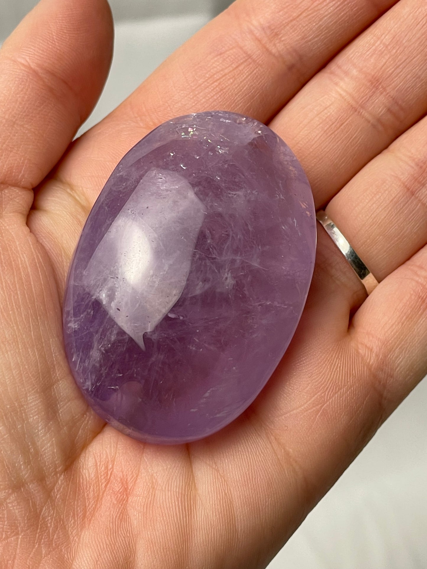 High Quality Amethyst Soap Shape Palm (Intuitive Pick)