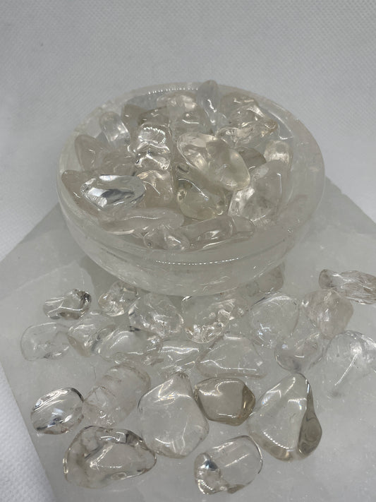 Clear quartz Freeform tumble