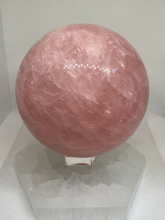 Rose Quartz Sphere w/Asterism 110mm
