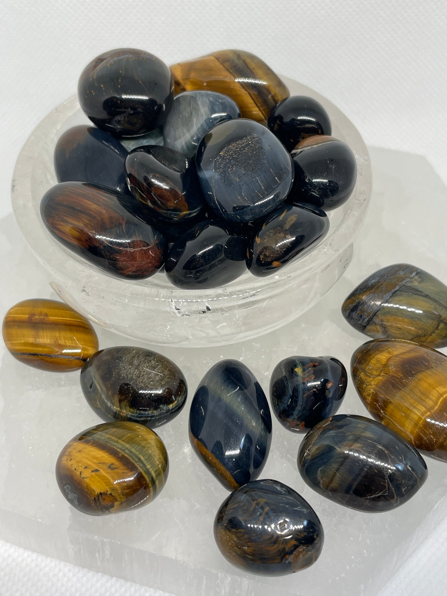 Blue Tigers Eye Tumble