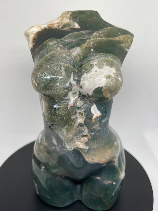 XL Moss Agate Goddess Body