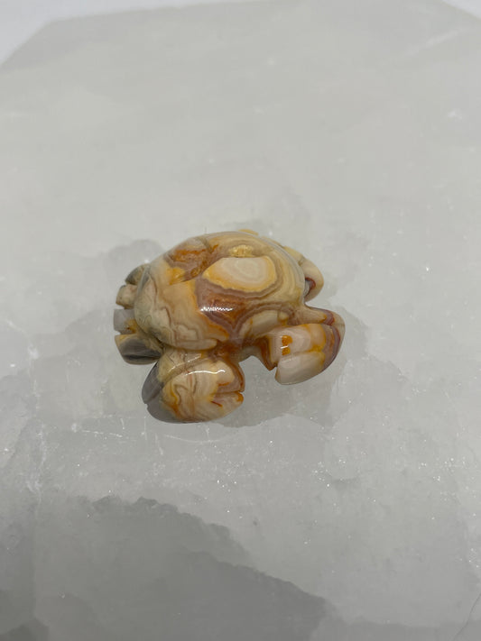 Crazy Lace Agate Crab Mini