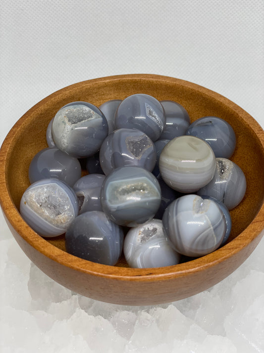 Druzy Blue Agate Mini Sphere