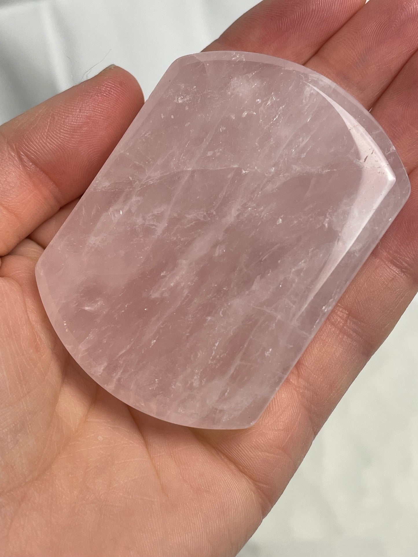 Gemy Rose Quartz Square Palm(Intuitive Pick)