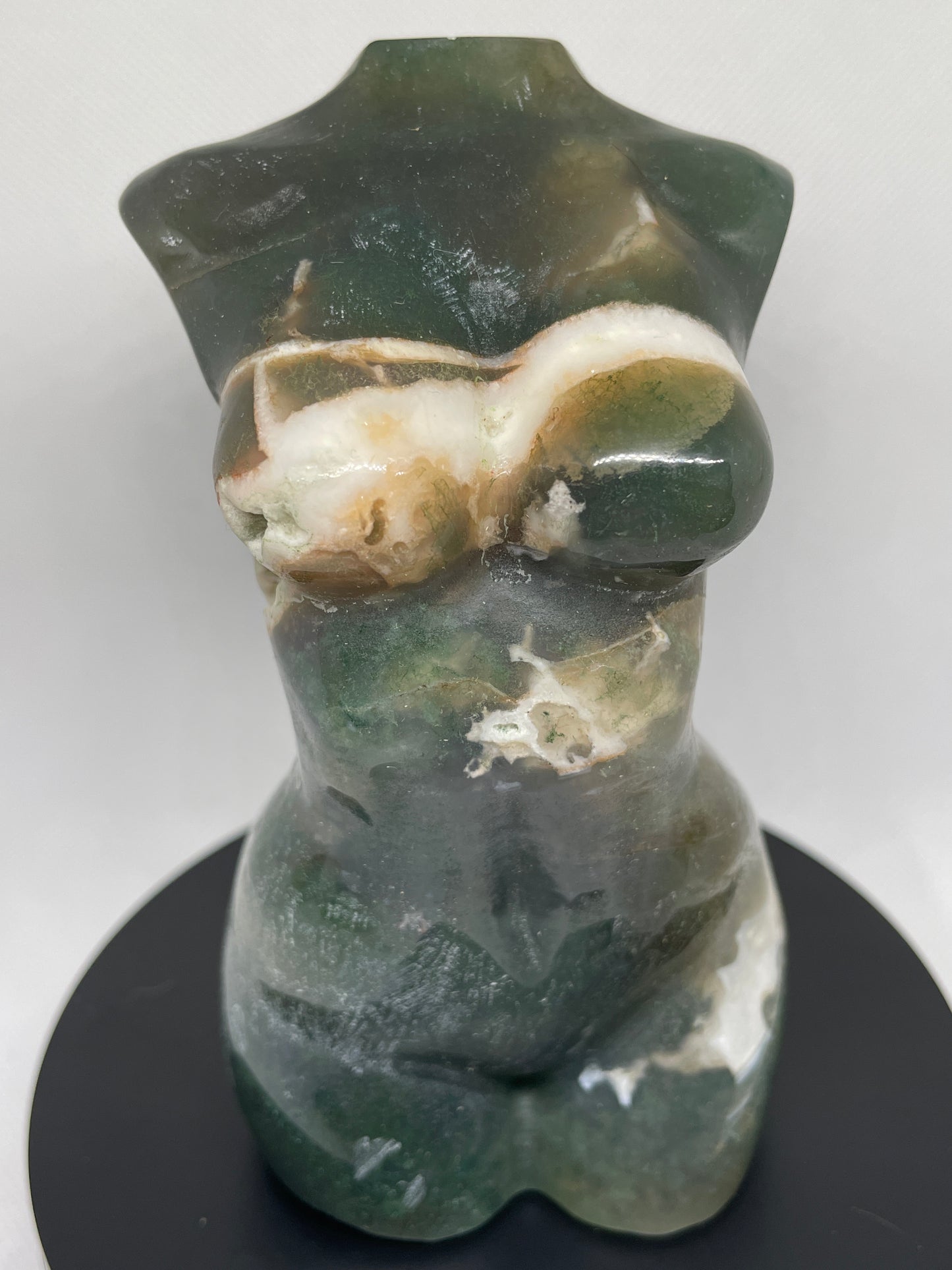 XL Moss Agate Goddess Body