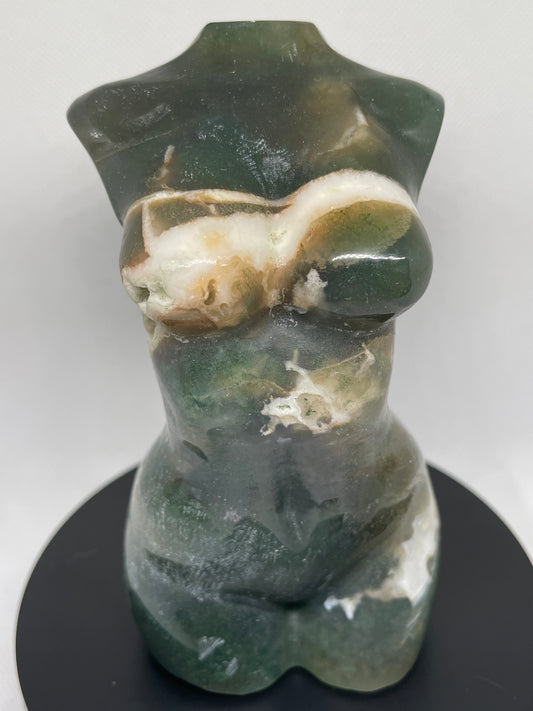 XL Moss Agate Goddess Body