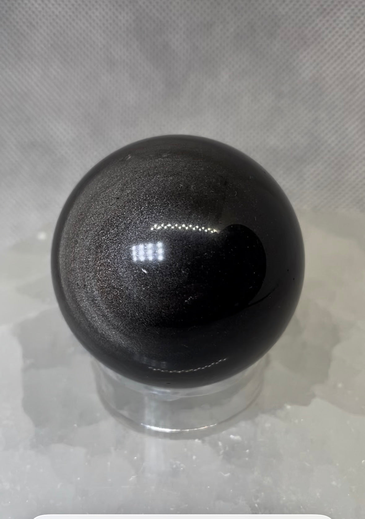 Silver Sheen Obsidian Sphere