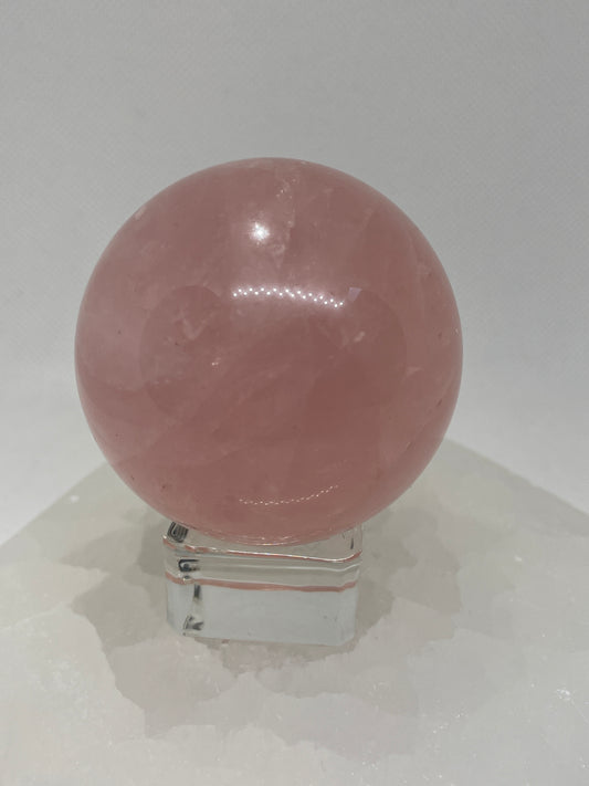 Rose Quartz Sphere W/ Asterism 57mm
