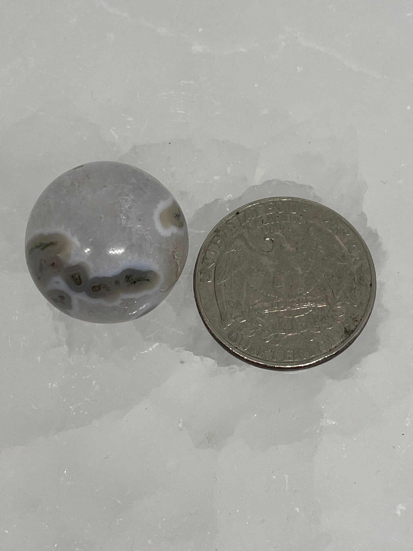 Mini Moss Agate Sphere