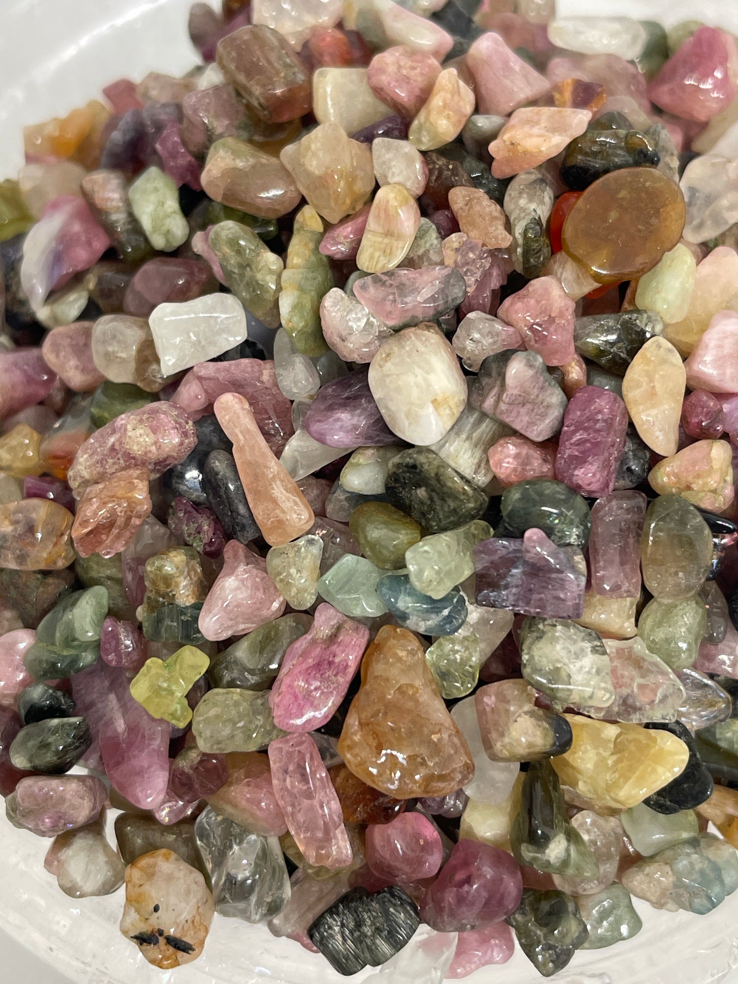 Watermelon Tourmaline Chips