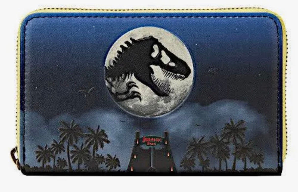 NEW! Jurassic Park 30th Anniversary Glow In Dark Wallet