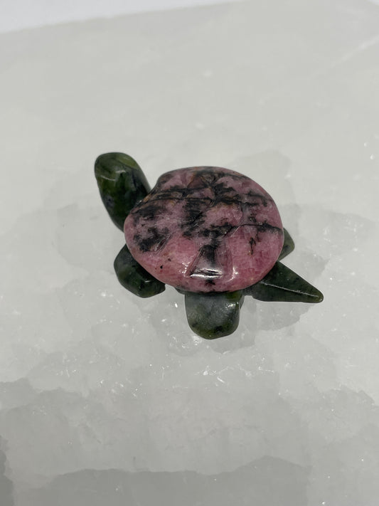 Rhodonite Turtle Mini