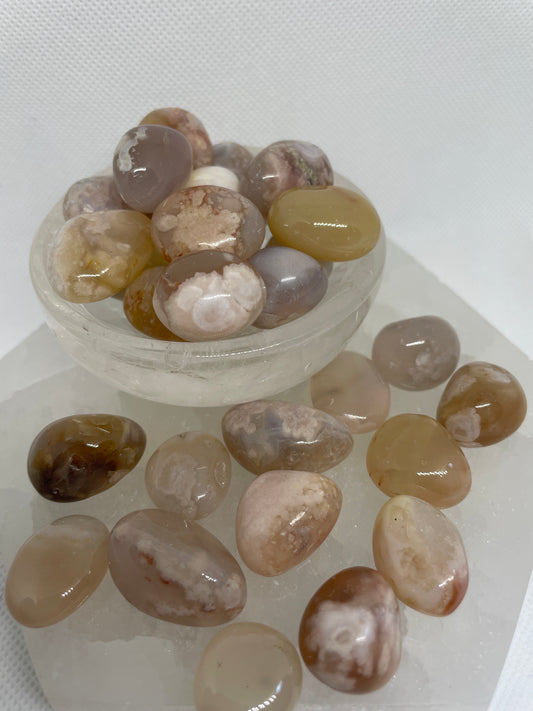 Flower Agate Tumble