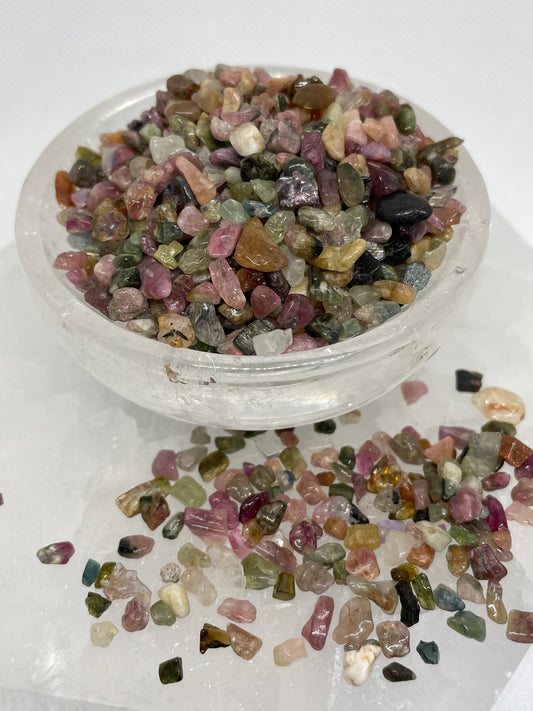 Watermelon Tourmaline Chips