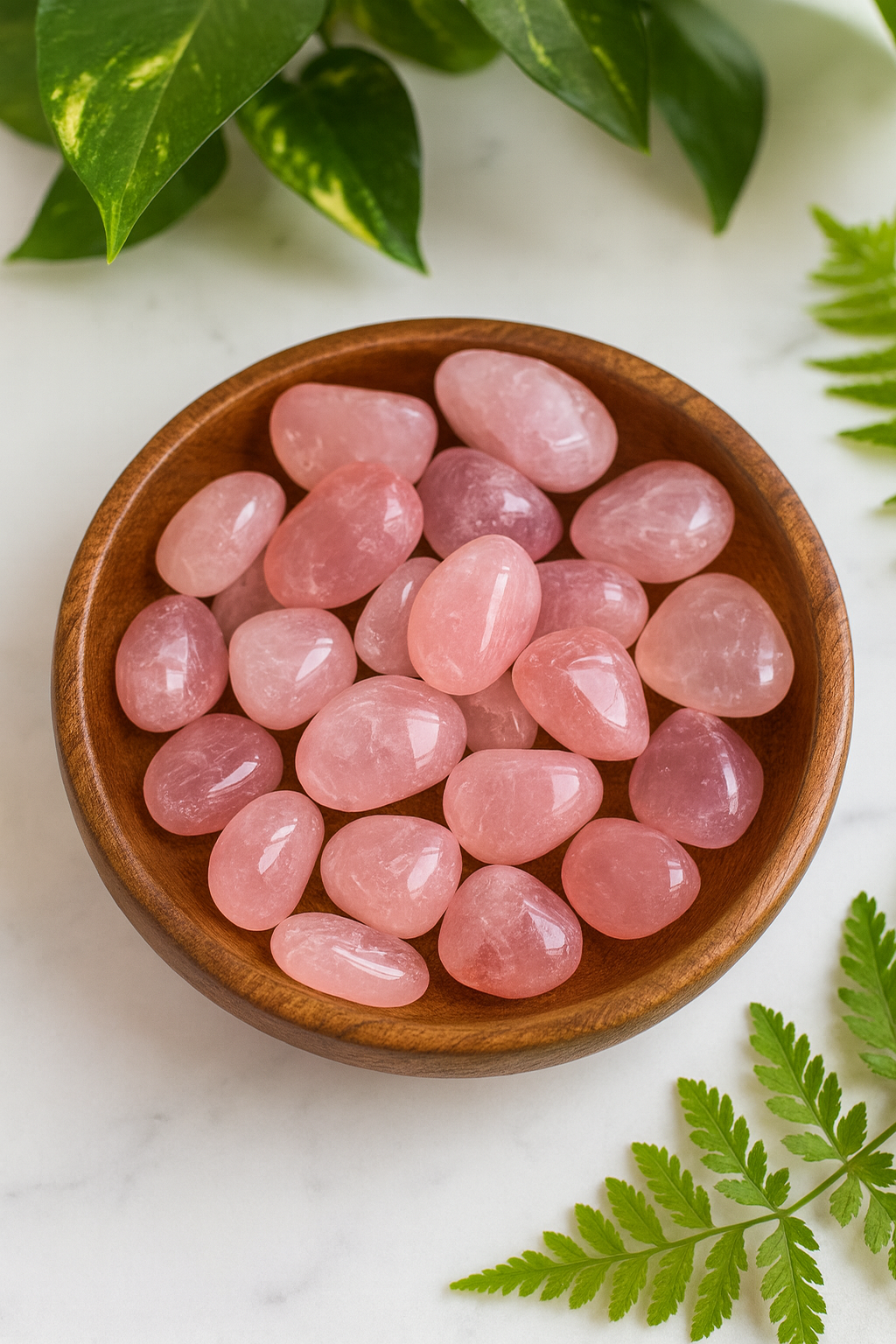 Madagascar Rose Quartz Tumbles