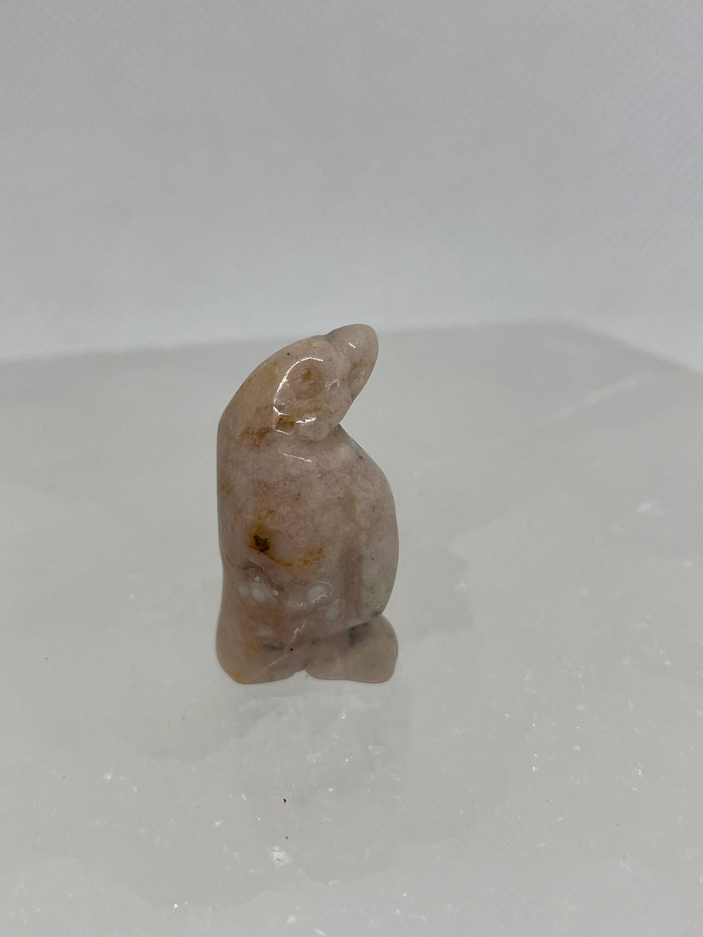 Flower Agate Penguin Mini