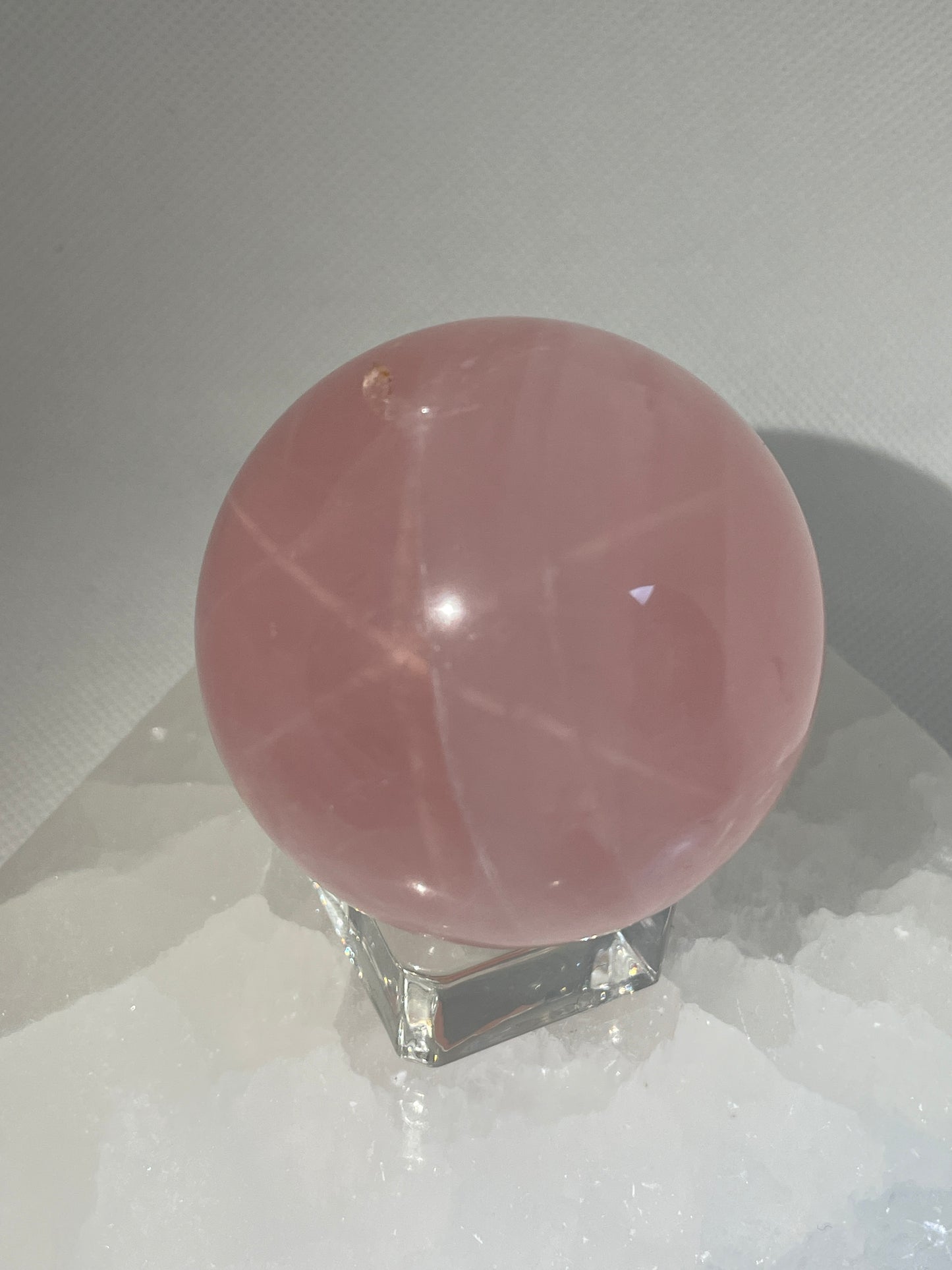 Rose Quartz Sphere w/Asterism 54mm