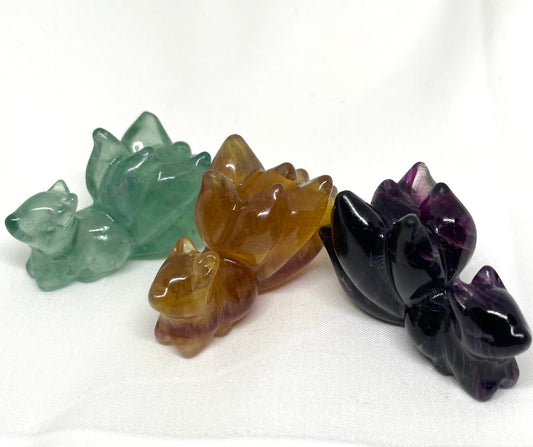 Fluorite Nine Tail Fox