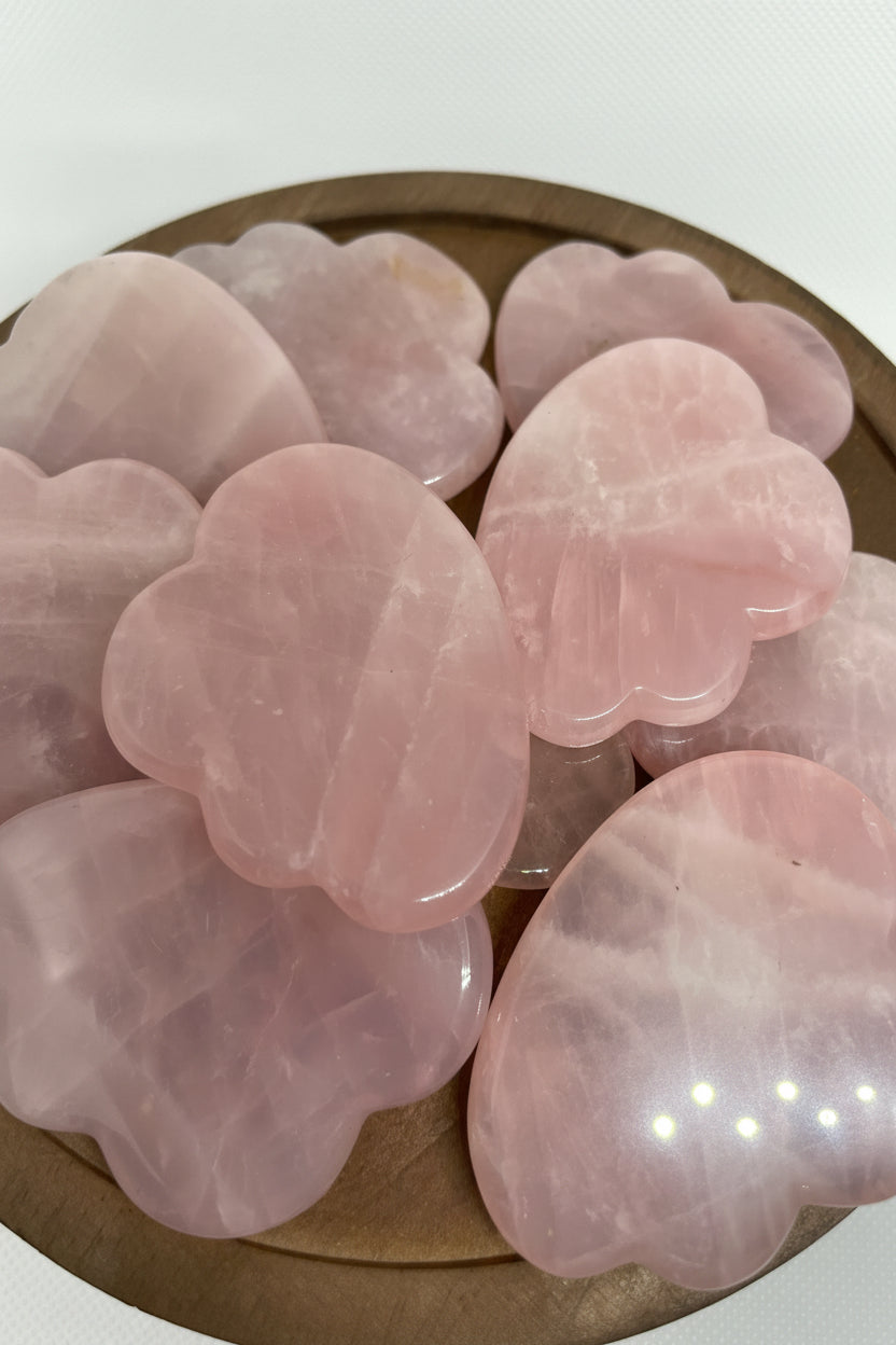 Mini Rose Quartz Cloud Guasha