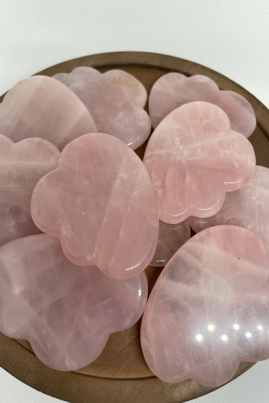 Mini Rose Quartz Cloud Guasha