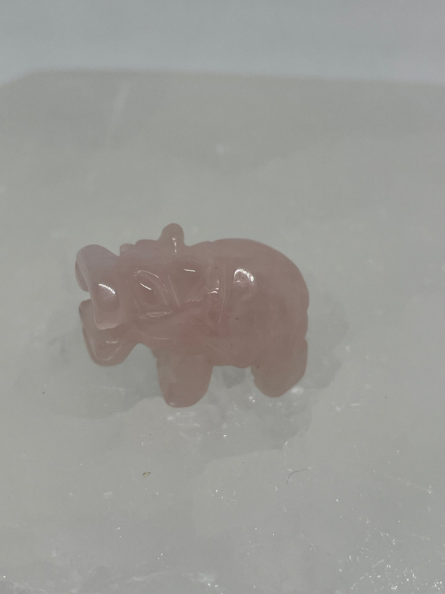 Rose Quartz Hippo Mini