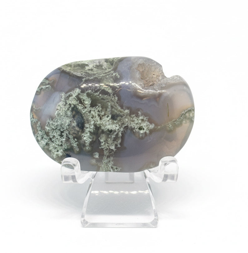 Moss Agate Palms ( Soap Shape) S