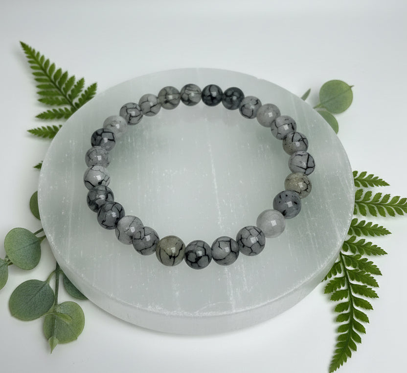 Dragons Egg Agate Bracelet 8mm